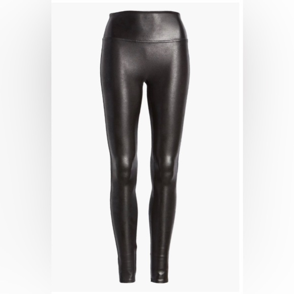 SPANX Pants - Spanx Faux Leather Leggings Sz S & M